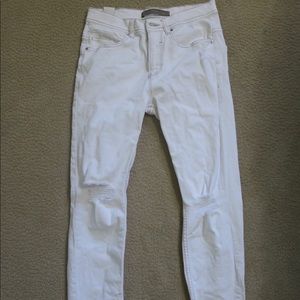 Zara man skinny white jeans